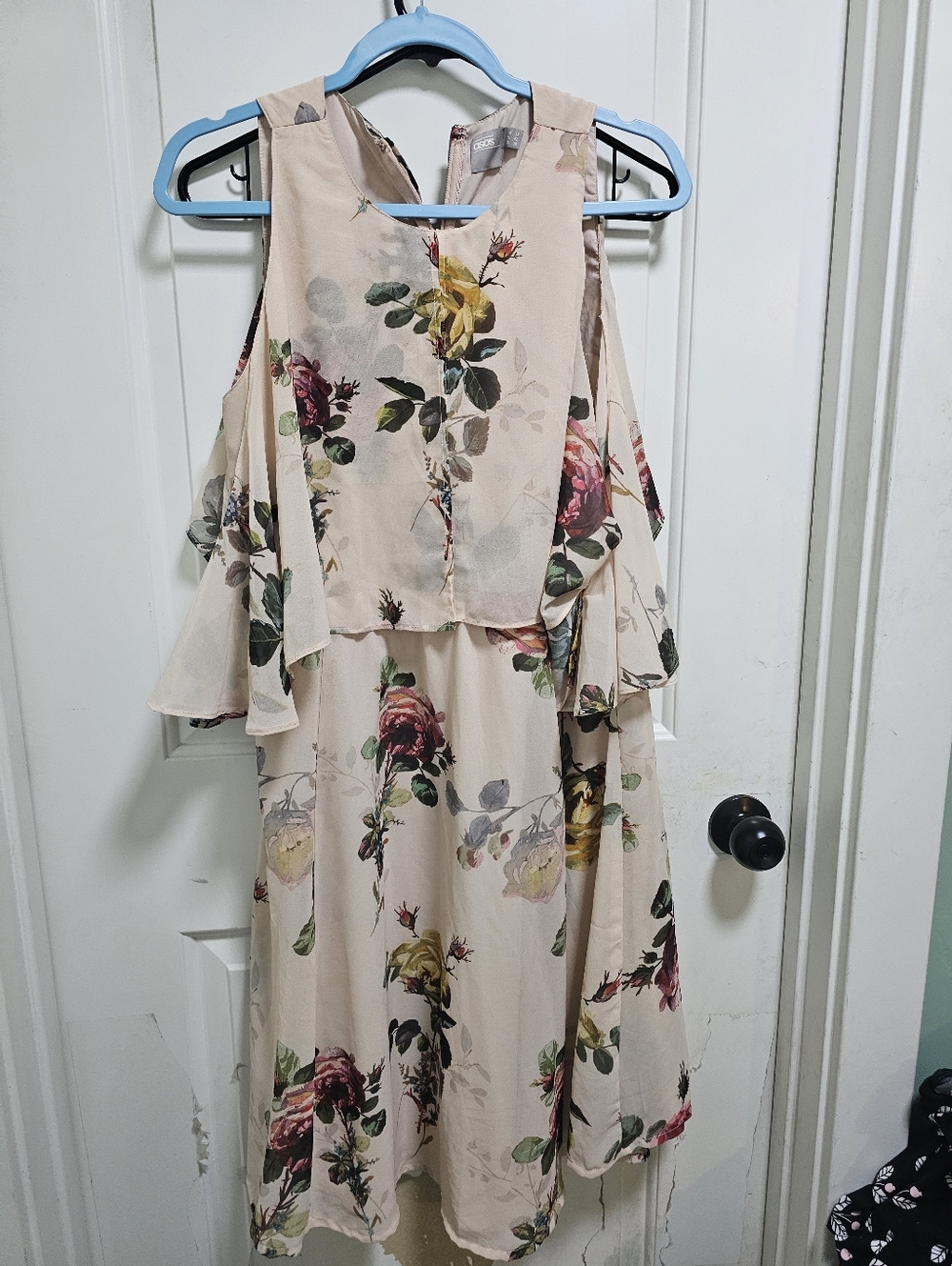 ASOS Cold Shoulder Floral Dress 10